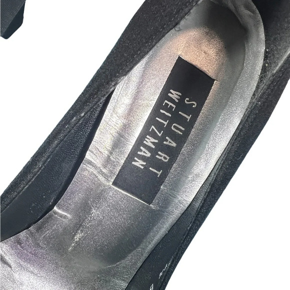 Stuart Weitzman Black Stretch Fabric Heels - Picture 4 of 7